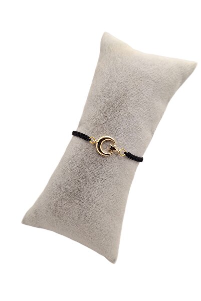 Han Ticarethane Altın Renk Ay Yıldızlı Makrome Örgü Bileklik