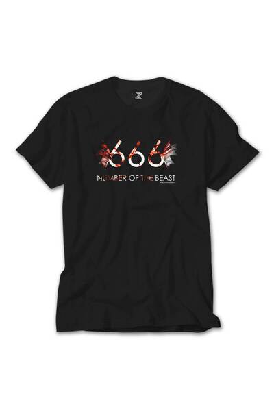 Lunas Glow Tricou negru Iron Maiden 666