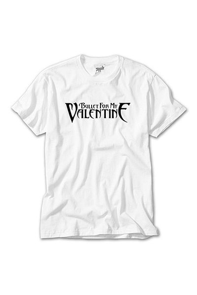 CrowsGate Bullet for My Valentine Logo White T-Shirt