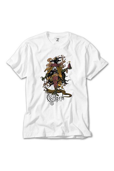 CrowsGate Opeth Sketch White T-Shirt