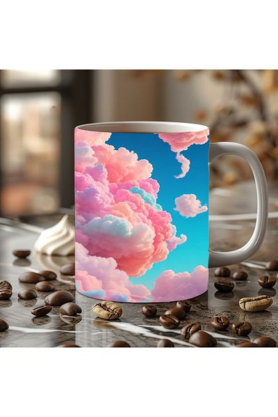 Evion Cloud Shaped 3D Design Ceramic Mug - Gift Mug