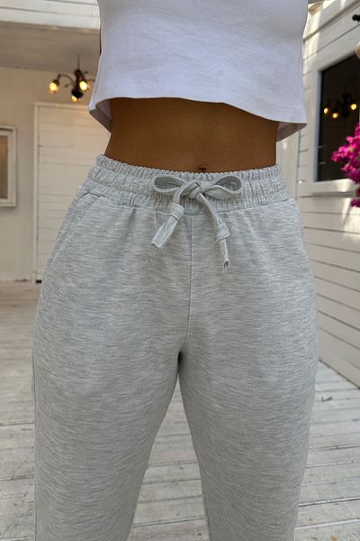 OXVİN Queen Pique Double Leg Jogger Pants - Pique Fabric, Original Fit