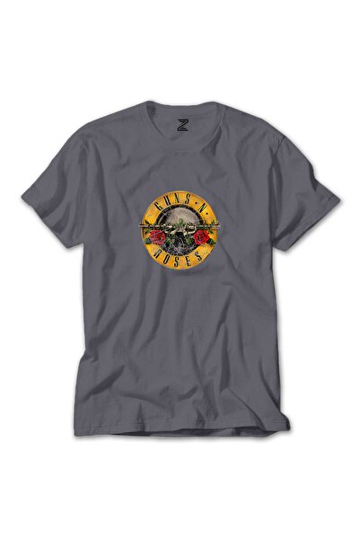 Z zepplin Guns N Roses Damaged Gray T-Shirt