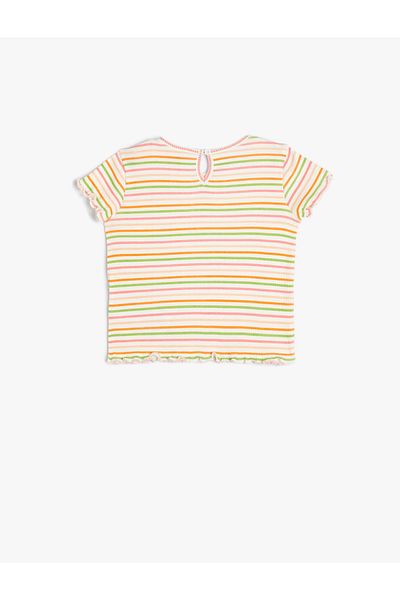 Koton T-Shirt Short Sleeve Round Neck Ribbed