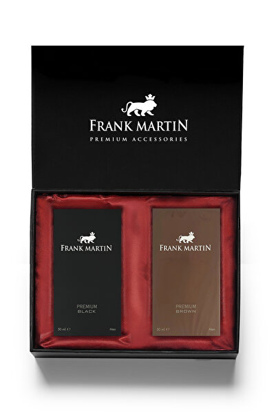 Frank Martin Kutulu Erkek Parfüm Seti Premium Black 50 ml ve Brown 50 ml