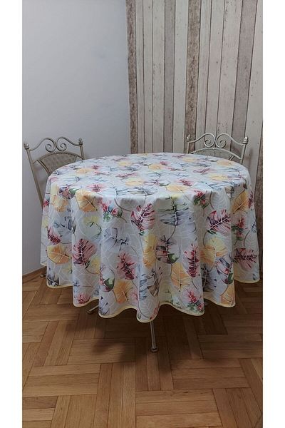gonk Round,Duck (Liquid Iti̇ci̇,Stain-Proof) Fabric,Tablecloth
