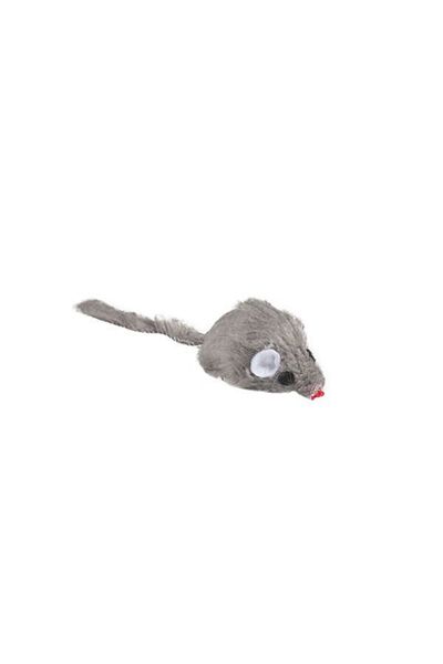 Flamingo Gray Plush Mouse - 25 Pieces, 5 Cm, Sound