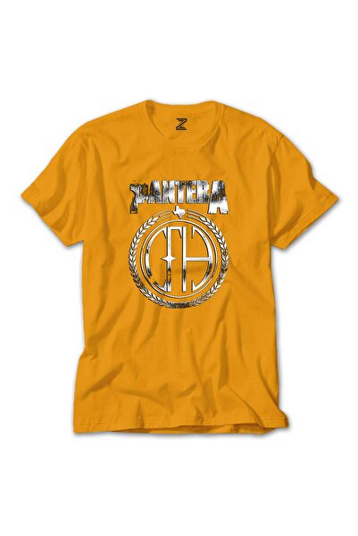 WAKHA بانتيرا منذ تي شيرت ملون أصفر اللون مقاس XS