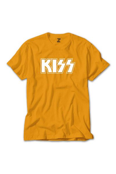 Z zepplin Κίτρινο T-shirt με λογότυπο Kiss
