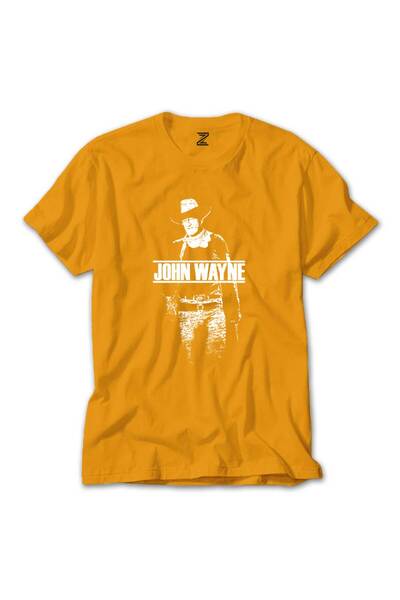 WAKHA جون واين تي شيرت أصفر