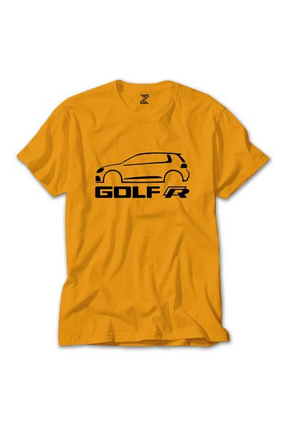 Z zepplin Volkswagen Golf R Yellow T-Shirt