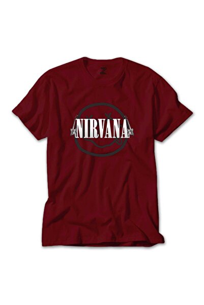 WAKHA تي شيرت نيرفانا جيتار أحمر