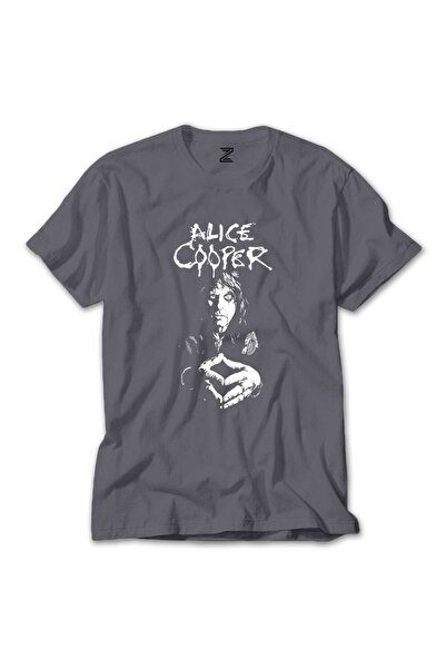 WAKHA أليس كوبر تي شيرت رمادي