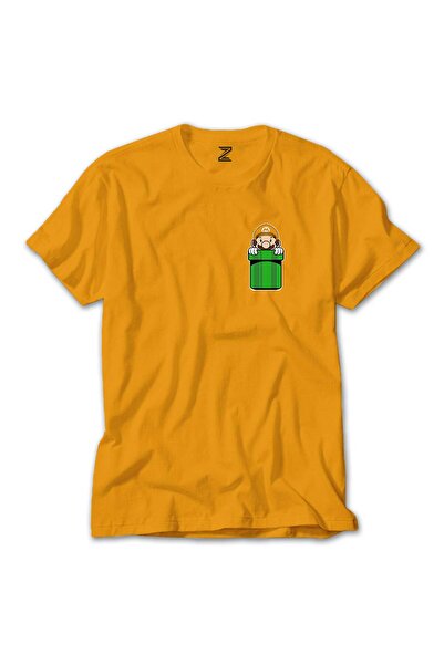 WAKHA سوبر ماريو جيب تي شيرت أصفر