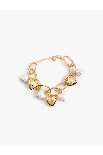 Koton Heart Detailed Chain Bracelet
