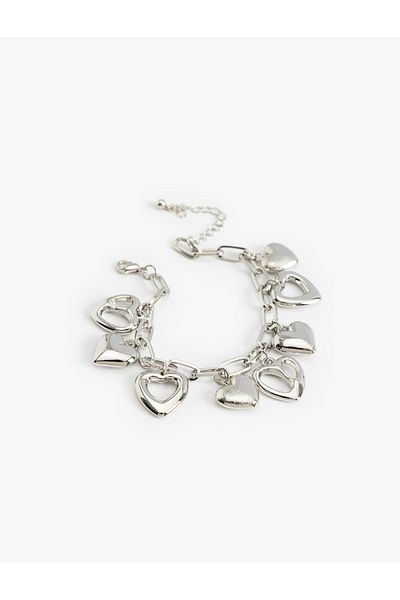Koton Heart Detailed Chain Bracelet