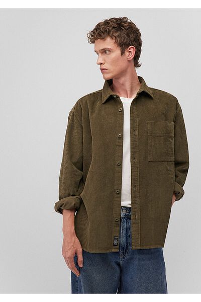 Mavi Χακί βελούδινο πουκάμισο Loose Fit / Loose Relaxed Fit 0211216 -88487