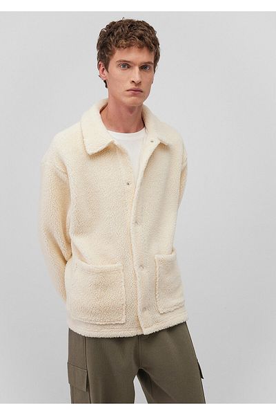 Mavi Φούτερ Ecru Sherpa Oversize / Wide Cut 0s10257-70057