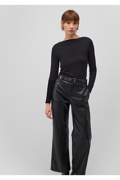 Mavi Black Textured Fitted T-Shirt - 1612805 -900