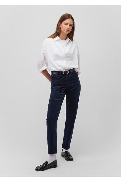 Mavi Cindy Marineblaue Samthose 100277 -82993