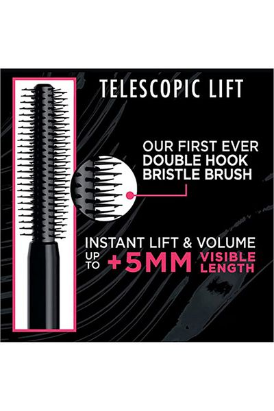 L'Oreal Paris L'Oréal Paris, Telescopic Lift Washable Mascara Lash Lift with Up to 36HR Wear, Black (TwinPack)