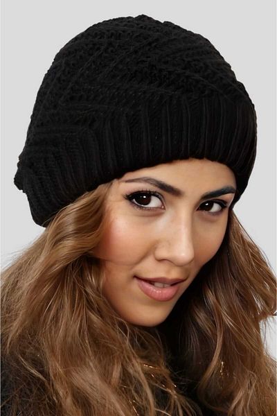 Uniquetrenders Women's Soft Textured Lined Knitwear Knitted Beret