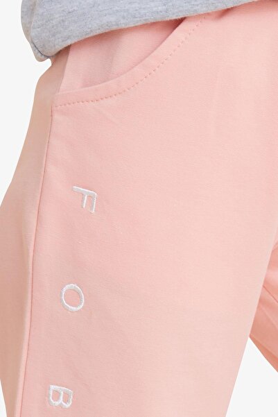 Breeze Kız Çocuk Eşofman Altı Baskılı 8-14 Yaş, Somon