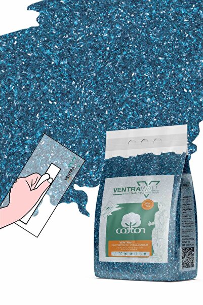 Ventrawall Isı Ve Ses Yalıtımlı Sürülen Duvar Kağıdı | Kendinden Yapışkanlı | Koyu Mavi | B01 - 1,5kg | 5m²