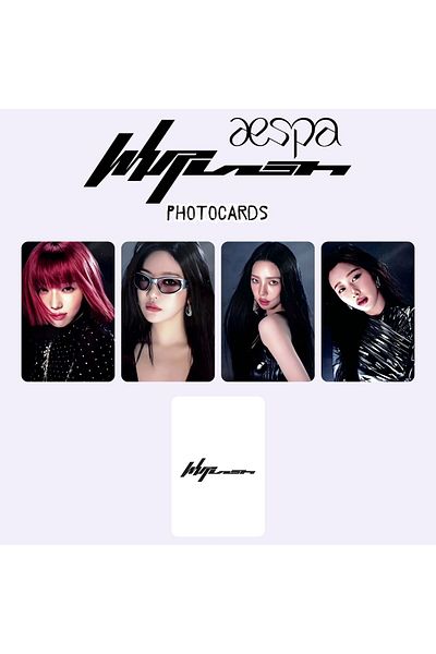 Kpop Dünyasi Aespa'' Whiplash'' Photocards Set A2