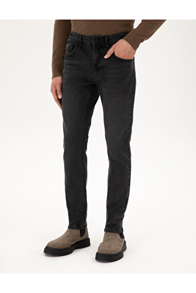 Pierre Cardin Siyah Slim Fit Jean Pantolon 50295843-VR046
