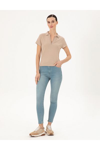 Pierre Cardin بنطال جينز أزرق فاتح بقصة ضيقة 50284083 -VR003