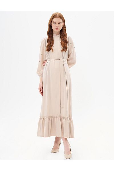 Kayra Μπαλόνι με ζώνη Wear Out Sand Beige