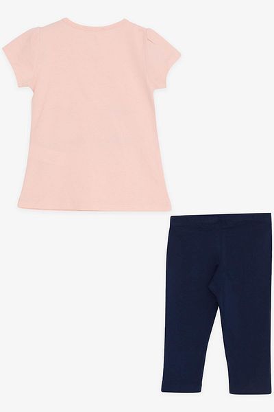 Breeze 1-4 Years Girl Capri Tights Set - Dream Themed, Salmon