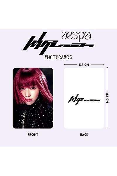 Kpop Dünyasi Aespa'' Whiplash'' Photocards Set A2
