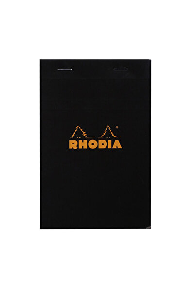 Rhodia Basic Üstten Zımbalı Bloknot Kareli 80 Yp.Siyah R142009