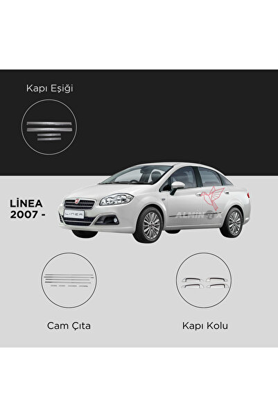 ALMİNOX OTO AKSESUAR LİNEA SET 2007 VE ÜZERİ CAM ÇITA- KAPI KOLU- KAPI EŞİĞİ