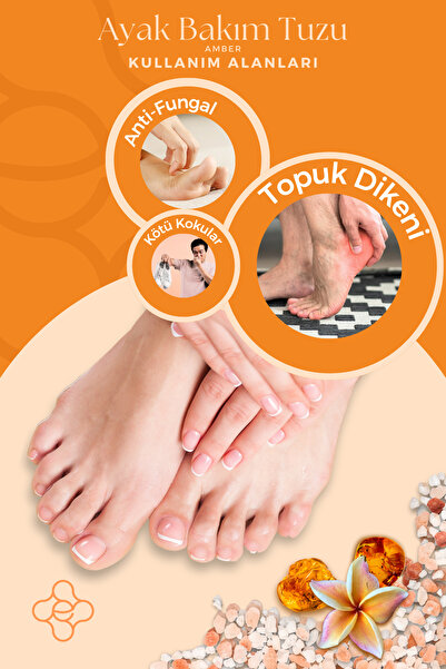 Efsun Natural Rahatlatıcı Koku Giderici Ayak Detoks Tuzu Ayak Bakım Tuzu Amber Misk 300gr
