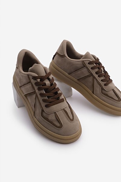 Marjin Дамски маратонки Hakos Mink - ретро маратонки с контрастна подметка