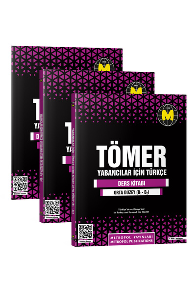 Metropol Yayınları طقم تدريس تركي تيمر-أجنبي (B1-B2) منتصف المستوى