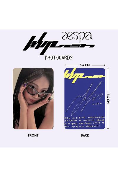 Kpop Dünyasi Aespa'' Whiplash'' Speed Ver. Photocards Set
