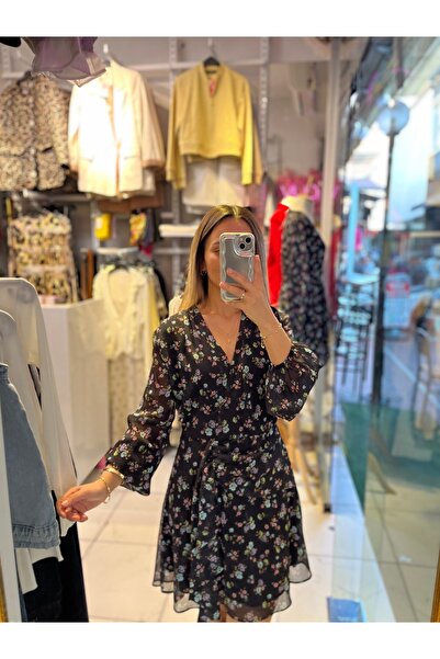 VİYA Çiçekli Şifon Elbise