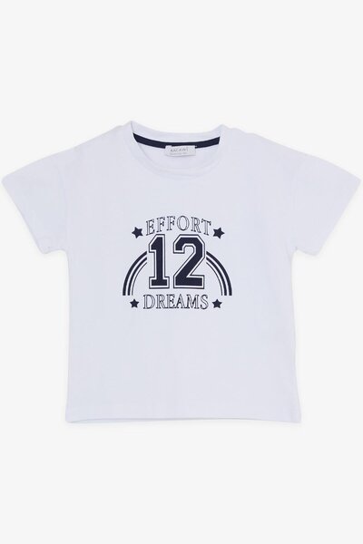 Macawi Λευκό κοριτσίστικο καλσόν - Number Printed, 3-7 ετών