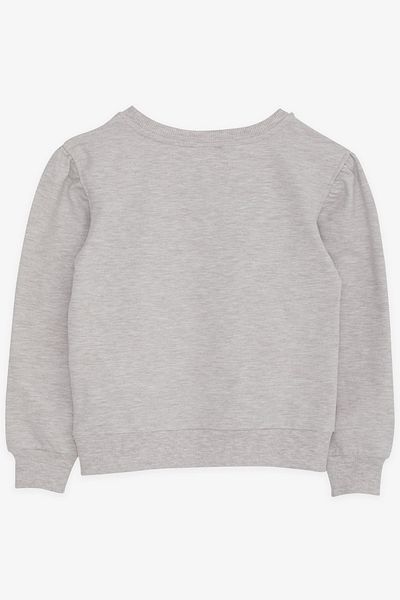 Breeze Φούτερ για κορίτσια Glittery Text Printed 8-14 Years, Beige Melange