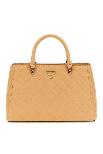 Guess Дамска чанта Eco Carly в бежов цвят