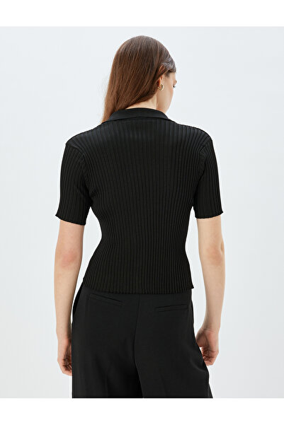 Koton Polo Yaka Triko Yelek Kısa Kollu