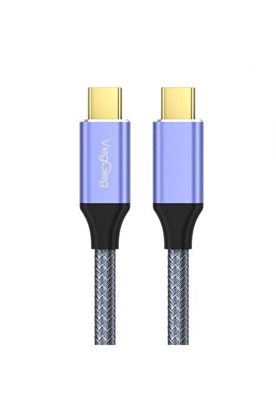 Veggieg USB 3.1 Type-C Pd 100W 5A 10Gbps 4K 60Hz Supported Cable 2 Meters