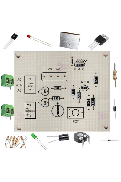 Devre Dünyası 12V Akü Şarj Devresi - Demonte(Montesiz)