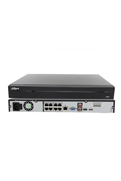 DAHUA NVR4208-8P-4KS2/L 8 Kanal 4K 8 Port PoE Akıllı IP Kayıt Cihazı