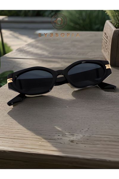 Eyesofia ميلا لاث النظارات الشمسية النسائية السوداء