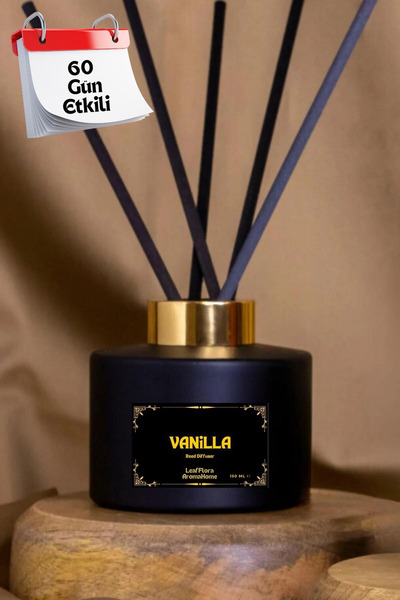 LeafFlora AromaHome Vanilya - Çubuklu Oda Kokusu 150 ML - 60 Gün Etkili